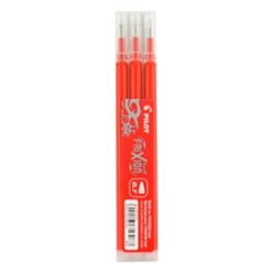 PILOT FRIXION REFILL PK3 RED 0.7MM