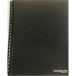 REFILLABLE A4 DISPLAY BOOK BLACK 20 POCKET