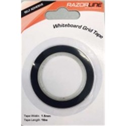 RAZORLINE WHITEBOARD LINER TAPE. 1.5MM X 16MTRS