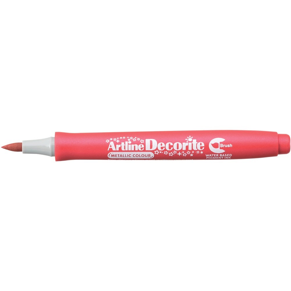 Artline Decorite Pastel Brush Marker Pens - Water-Based For Card, Glass, Metal & Plastic Decorating