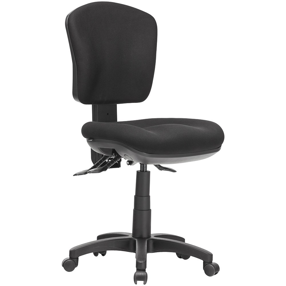 Chairs & Accessories - Aqua Low Back Task Chair 3 Lever No Arms Black ...