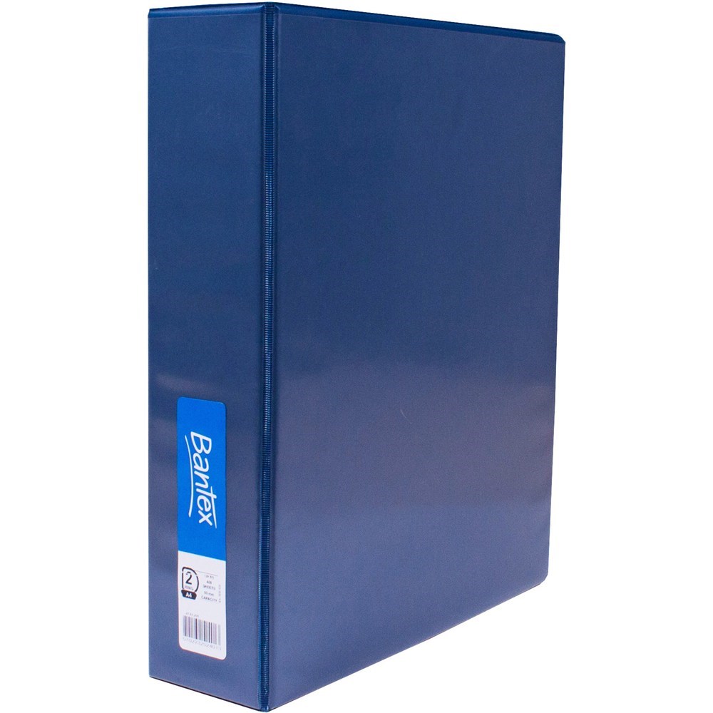 Binders & Folders Bantex Insert Binder A4 2D 50mm Blue Office Mart