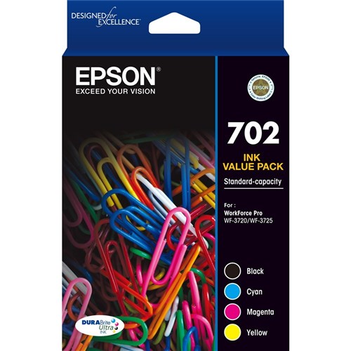 Inkjets - EPSON INK CARTRIDGE 702 CMYK INK PACK - Office Mart