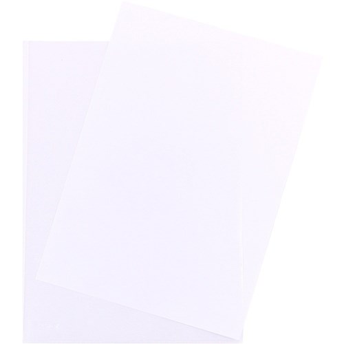 Files - Cumberland Letter File A4 Clear Pack of 100 0.11mm - Office Mart