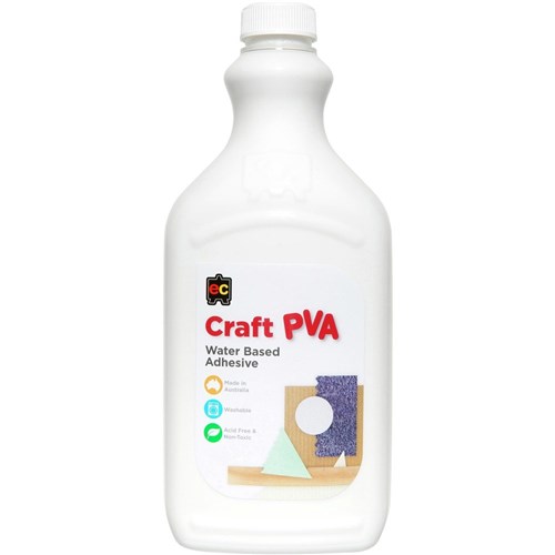 Tapes & Adhesives EC CRAFT PVA GLUE 2 Litre Office Mart