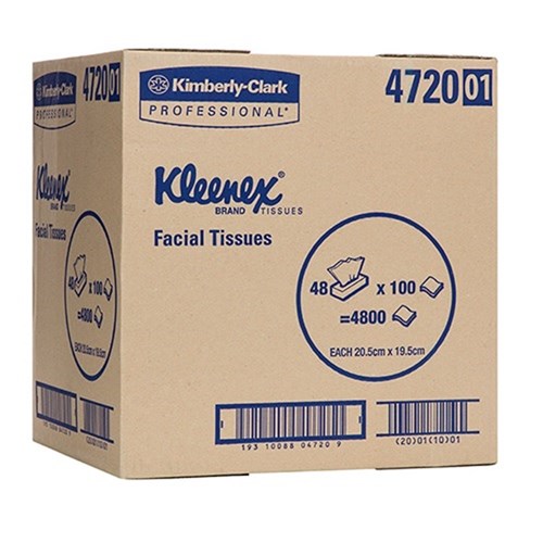 Kitchen - KLEENEX EXECUTIVE 4720 FACIAL TISSUE 2 PLY BOX 100 CTN 48 ...