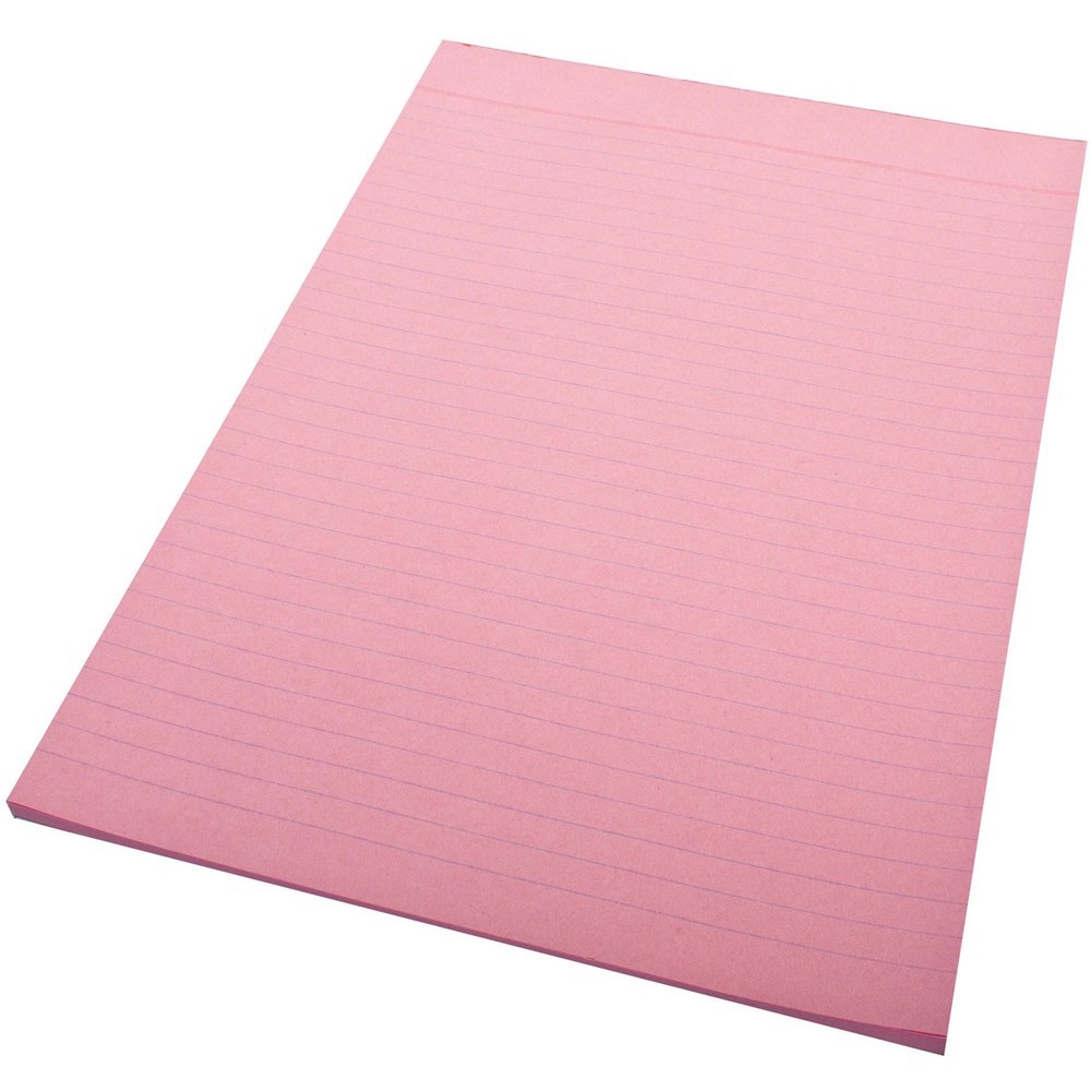 Pads - QUILL A4 70LF COLOUR BOND PADS Pink - Office Mart